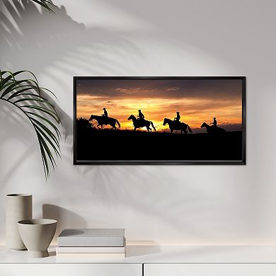 COURTSIDE MARKET Sunset Ranch Framed Canvas Wall Art