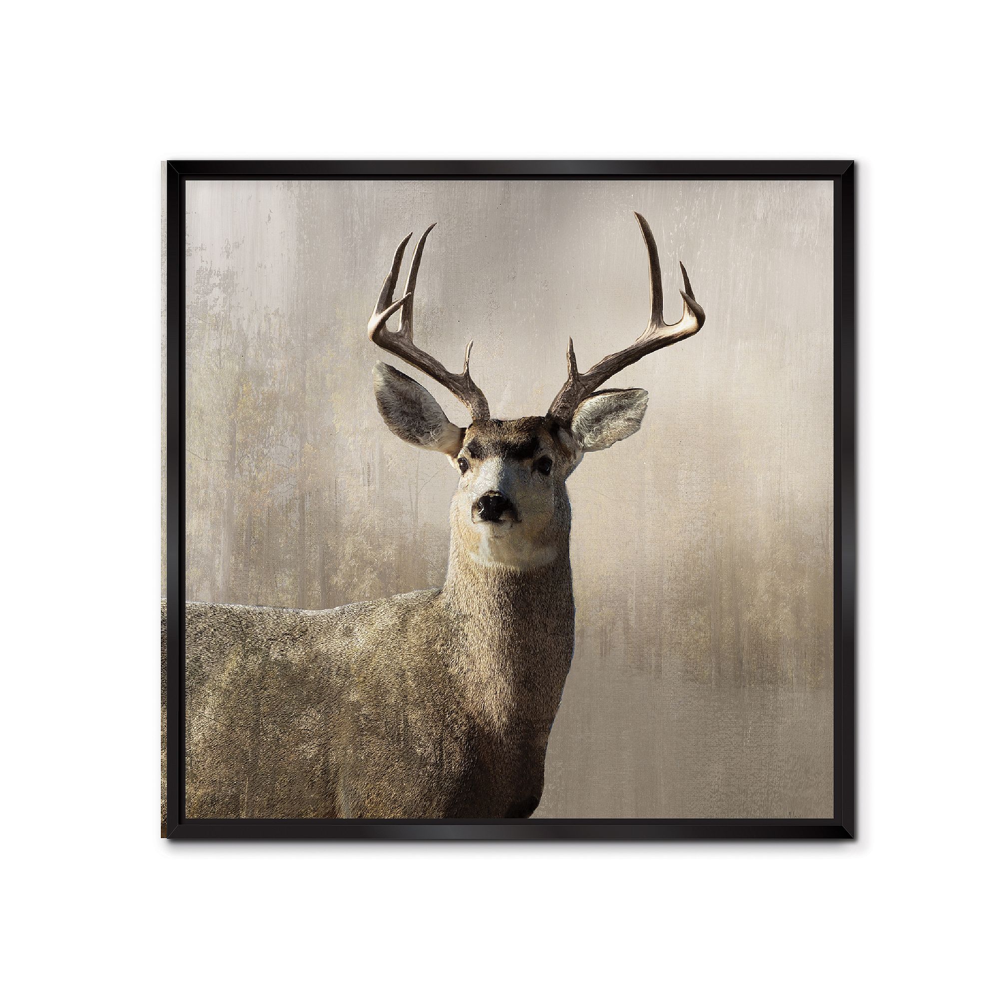 COURTSIDE MARKET Colorado Buck Framed Canvas Wall Art, Multi Color