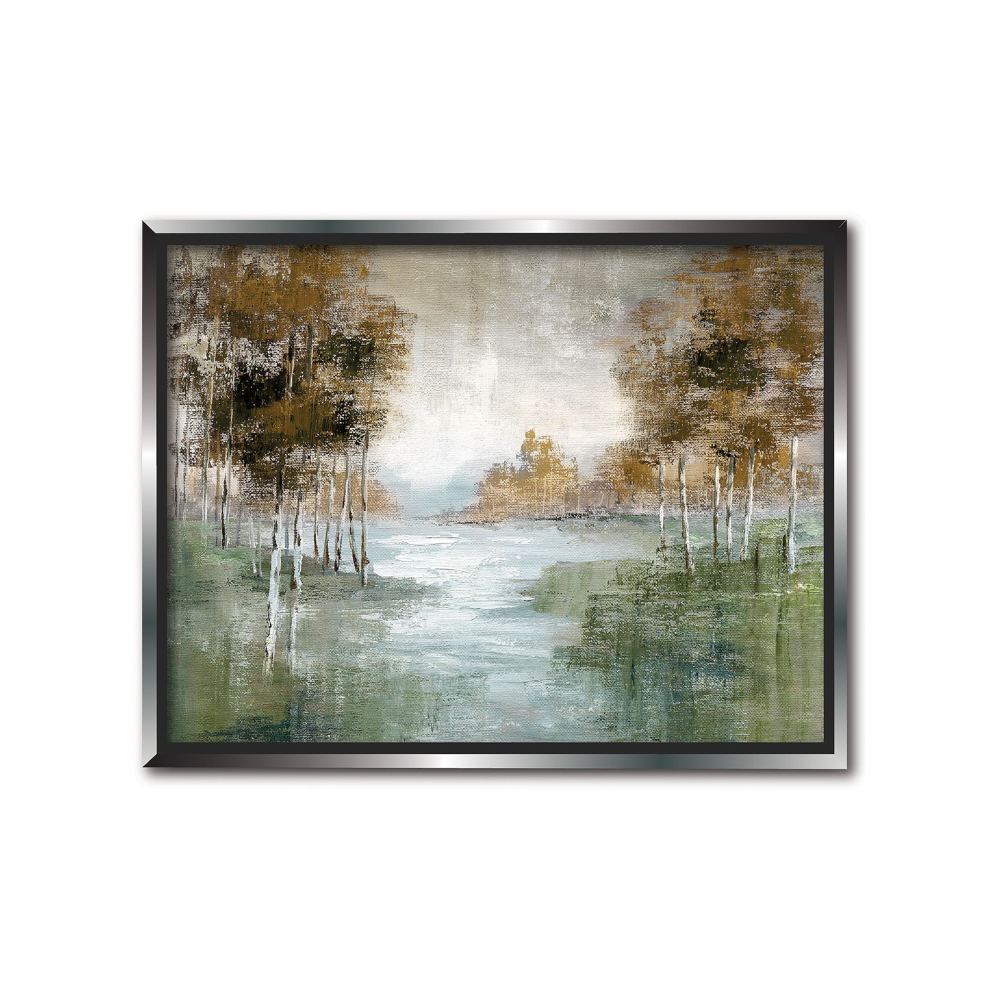 COURTSIDE MARKET Treeline Framed Canvas Wall Art, Multi Color