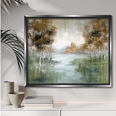 COURTSIDE MARKET Treeline Framed Canvas Wall Art