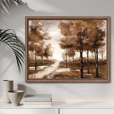 COURTSIDE MARKET Rows of Trees Framed Canvas Wall Art