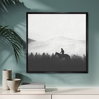 COURTSIDE MARKET Sketch Range Framed Canvas Wall Art