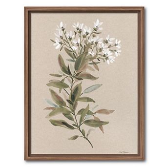 COURTSIDE MARKET Sage & Floral I Framed Canvas Wall Art
