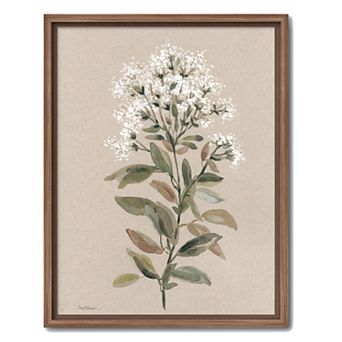COURTSIDE MARKET Sage & Floral II Framed Canvas Wall Art