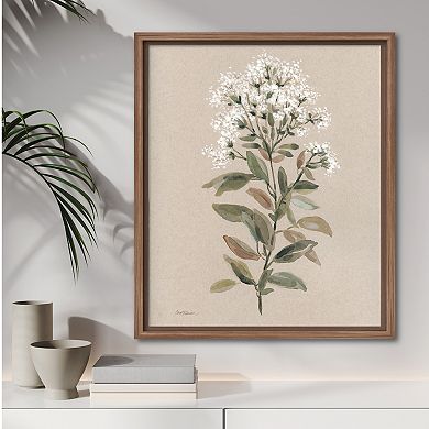 COURTSIDE MARKET Sage & Floral II Framed Canvas Wall Art