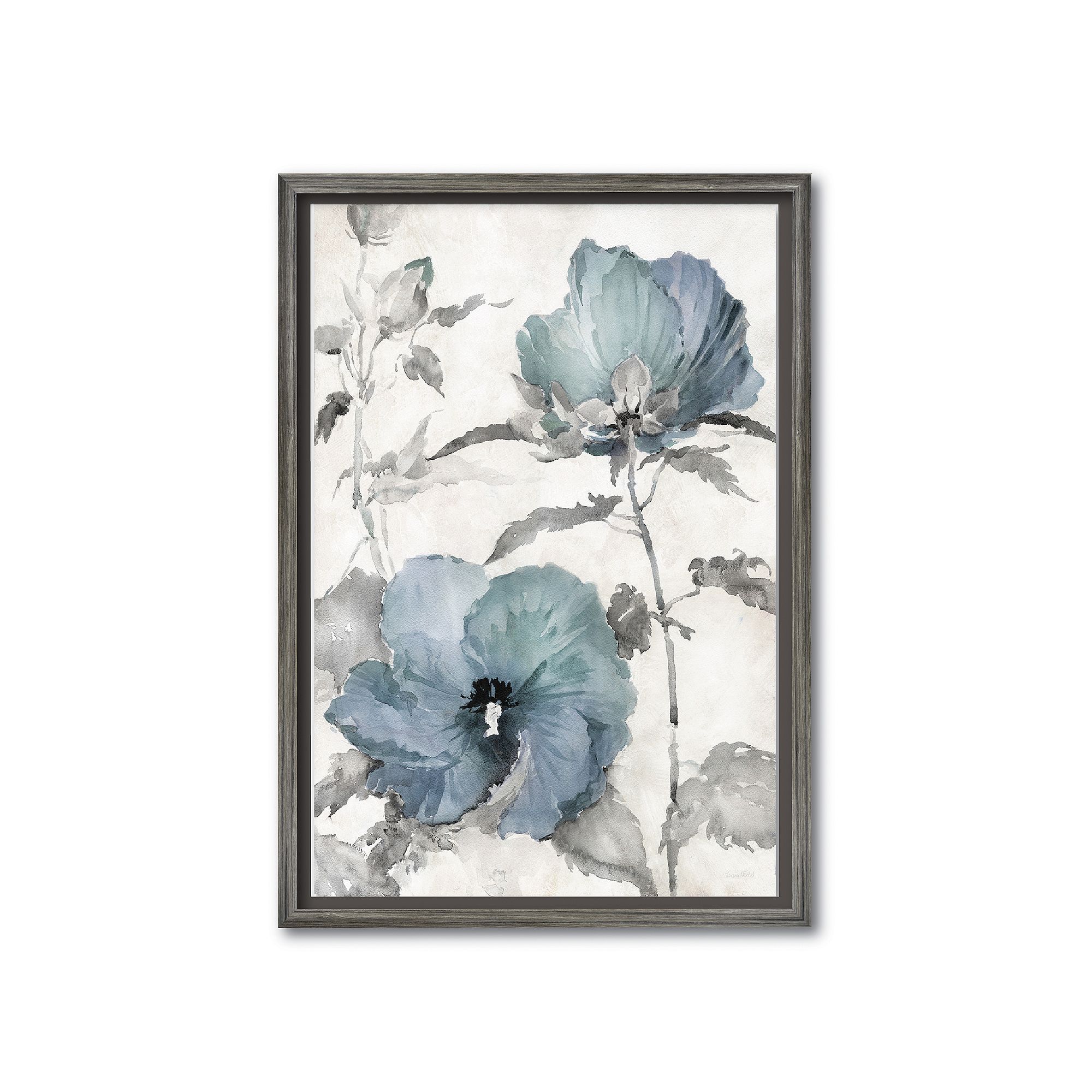 COURTSIDE MARKET Cottage Blue I Framed Canvas Wall Art, Multi Color