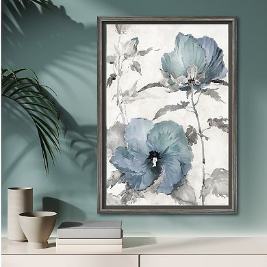 COURTSIDE MARKET Cottage Blue I Framed Canvas Wall Art