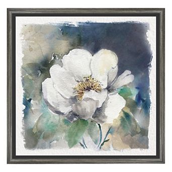 COURTSIDE MARKET Garden Blues I Framed Canvas Wall Art