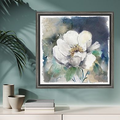 COURTSIDE MARKET Garden Blues I Framed Canvas Wall Art