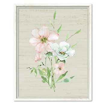 COURTSIDE MARKET Organic Botanical I Framed Canvas Wall Art