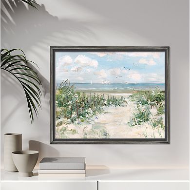 COURTSIDE MARKET Lively Cove Framed Canvas Wall Art