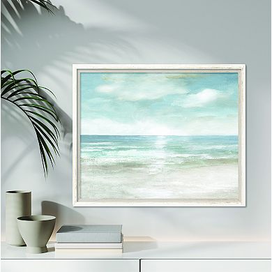 COURTSIDE MARKET Serene Seas Framed Canvas Wall Art