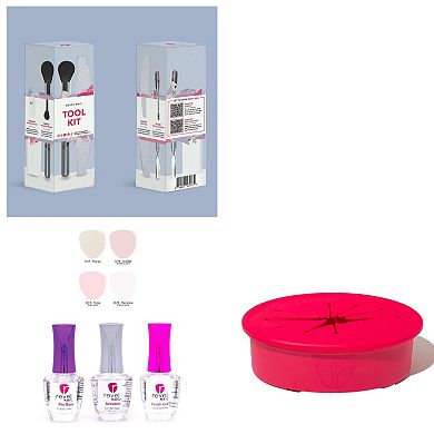 Revel Nail Fabulous in French Dip Powder Starter Kit with Toolkit & Swift Soak Manicure Removal System