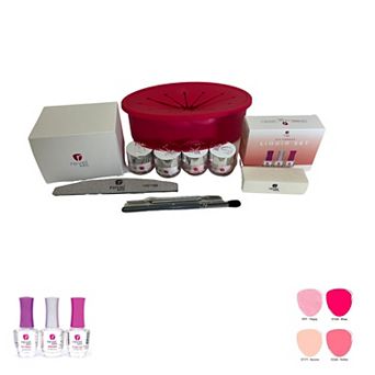 Revel Nail Pretty In Pink Dip Powder Starter Kit with Toolkit & Swift Soak Manicure Removal System