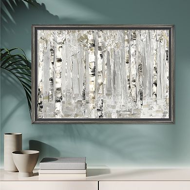 COURTSIDE MARKET Birch Grove Framed Canvas Wall Art