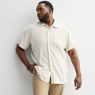 Big & Tall Sonoma Goods For Life® Texture Knit Shirt