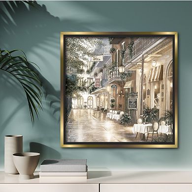 COURTSIDE MARKET Jazz Street II Framed Canvas Wall Art