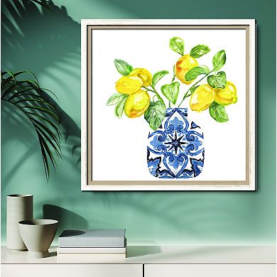 COURTSIDE MARKET Lemon Life II Framed Canvas Wall Art