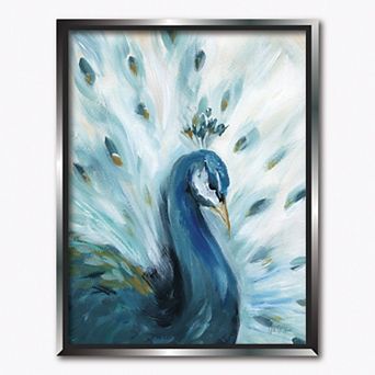 COURTSIDE MARKET Pretty Peacocks I Framed Canvas Wall Art