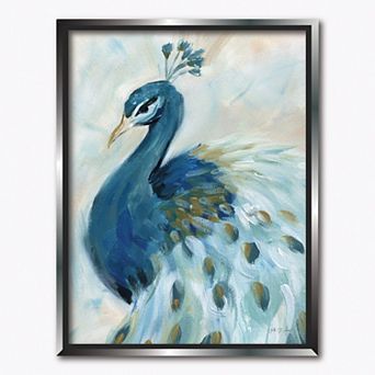 COURTSIDE MARKET Pretty Peacocks II Framed Canvas Wall Art