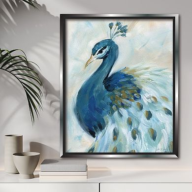 COURTSIDE MARKET Pretty Peacocks II Framed Canvas Wall Art