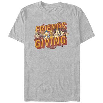 Disney's Mickey Mouse And Friends Having Friendsgiving Men's Graphic Tee