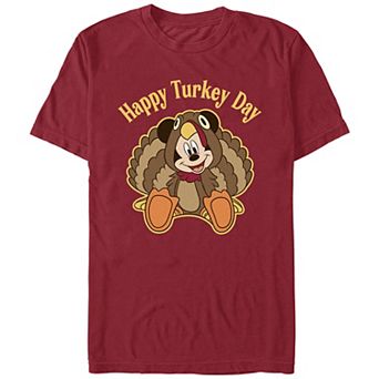 Disney's Mickey Mouse Happy Turkey Day Men's Graphic Tee