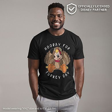 Disney's Mickey Mouse Hooray For Turkey Day Men's Graphic Tee