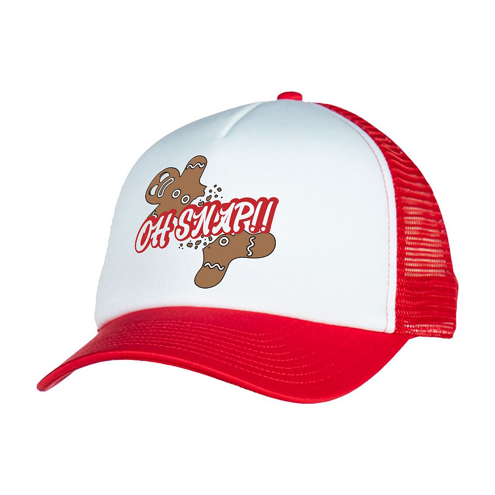 Men's Colosseum Oh Snap Gingerbread Man Trucker Hat