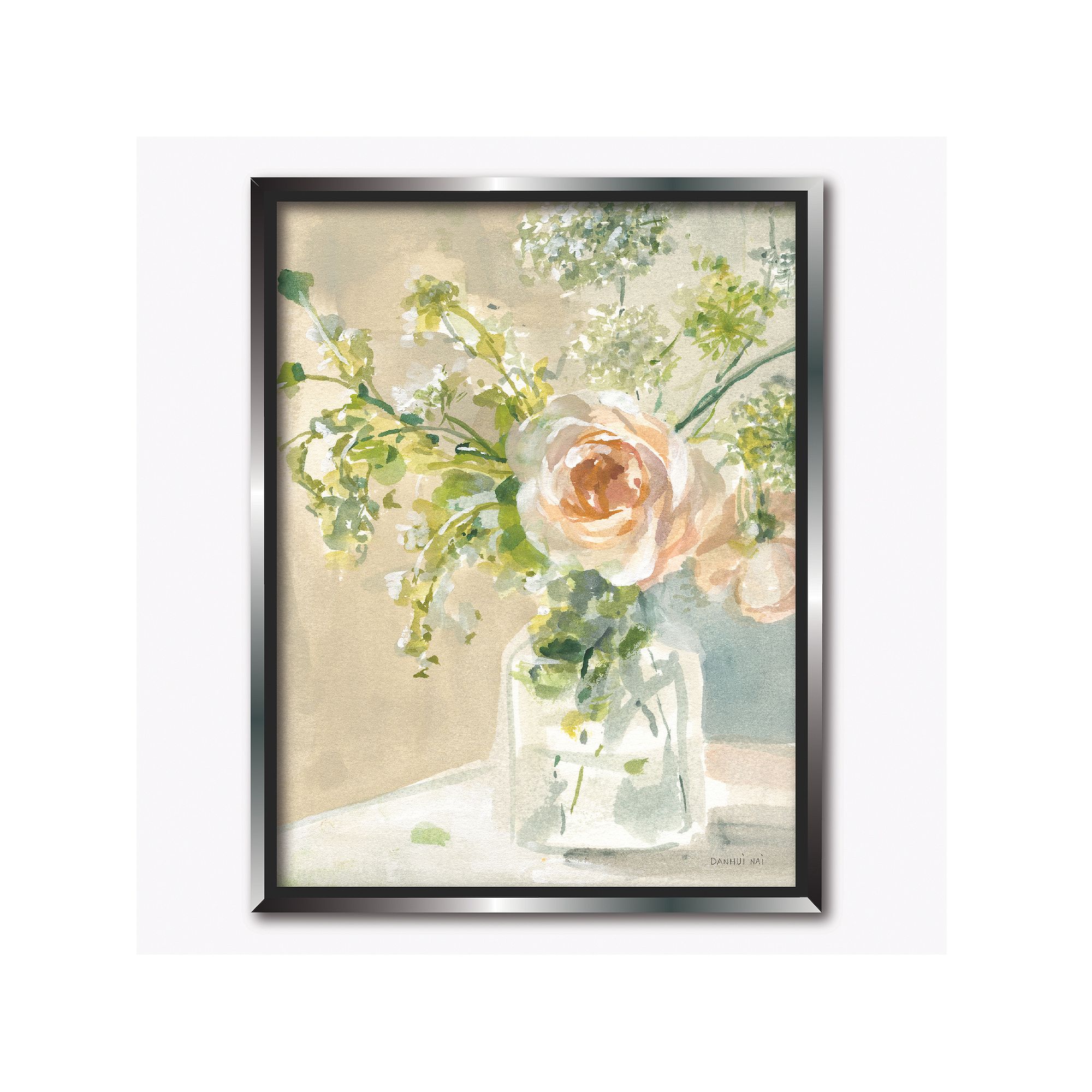 COURTSIDE MARKET Summer Romance Framed Canvas Wall Art, Multi Color