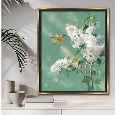 COURTSIDE MARKET Hummingbird Spring I Framed Canvas Wall Art
