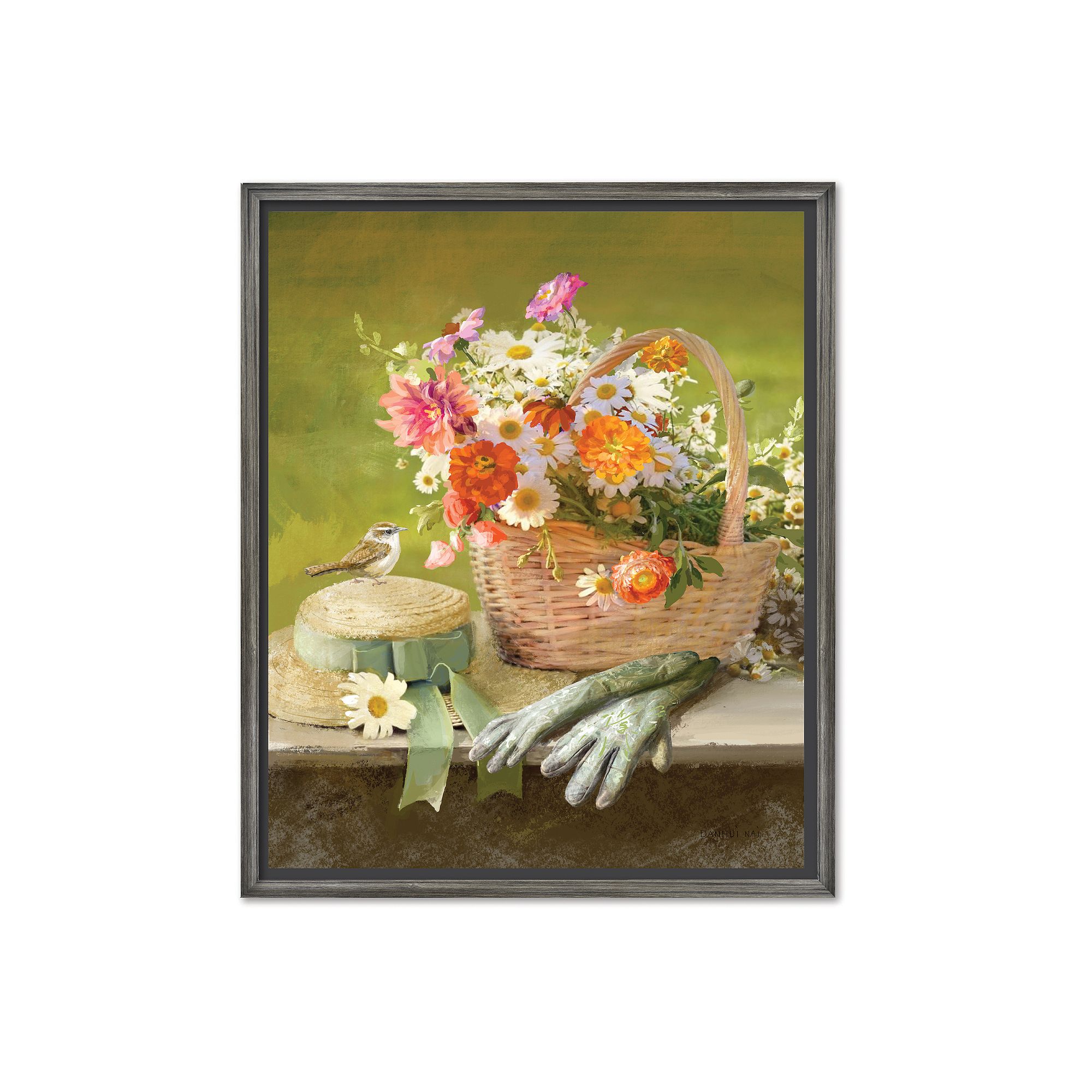 COURTSIDE MARKET Seasons VI Framed Canvas Wall Art, Multi Color