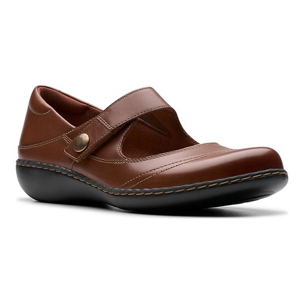 Clarks&reg; Ashland Elayne Women's Leather Mary Jane Shoes - British Tan (9.5)
