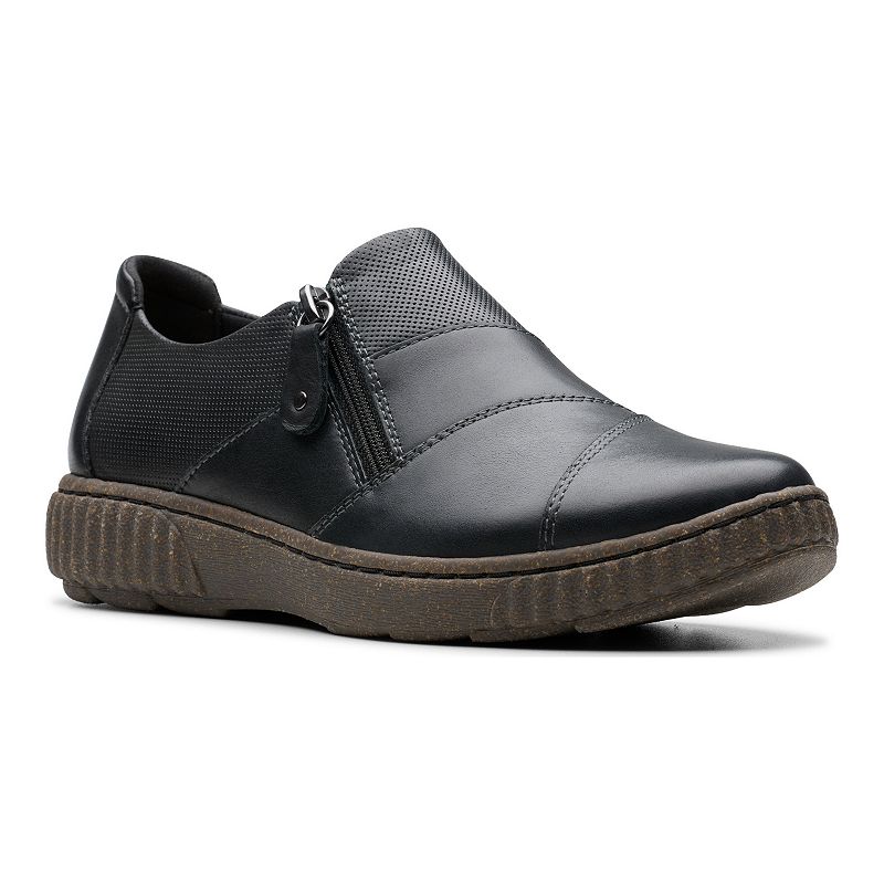 Clarks® Caroline Grace Women's Leather Shoes, Size: 6, Black