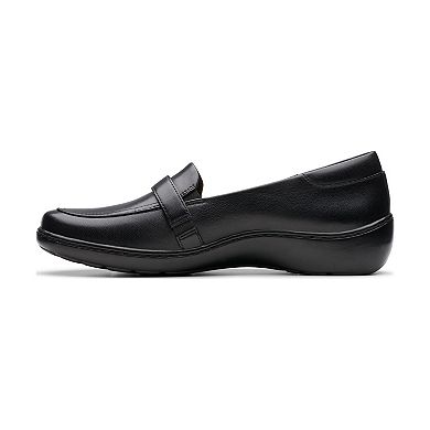Clarks Cora Amanda Women's Leather Slip-On Shoes