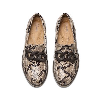 (取寄) クラークス レディース メイ Clarks women Zylah May Snake Print Synthetic Clarks® Zylah May Women's Slip-On Shoes