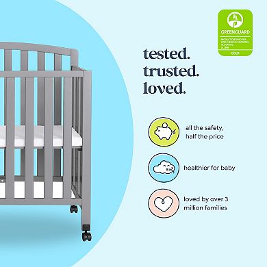 daVinci Dylan Folding Portable 3-in-1 Mini Crib and Twin Bed