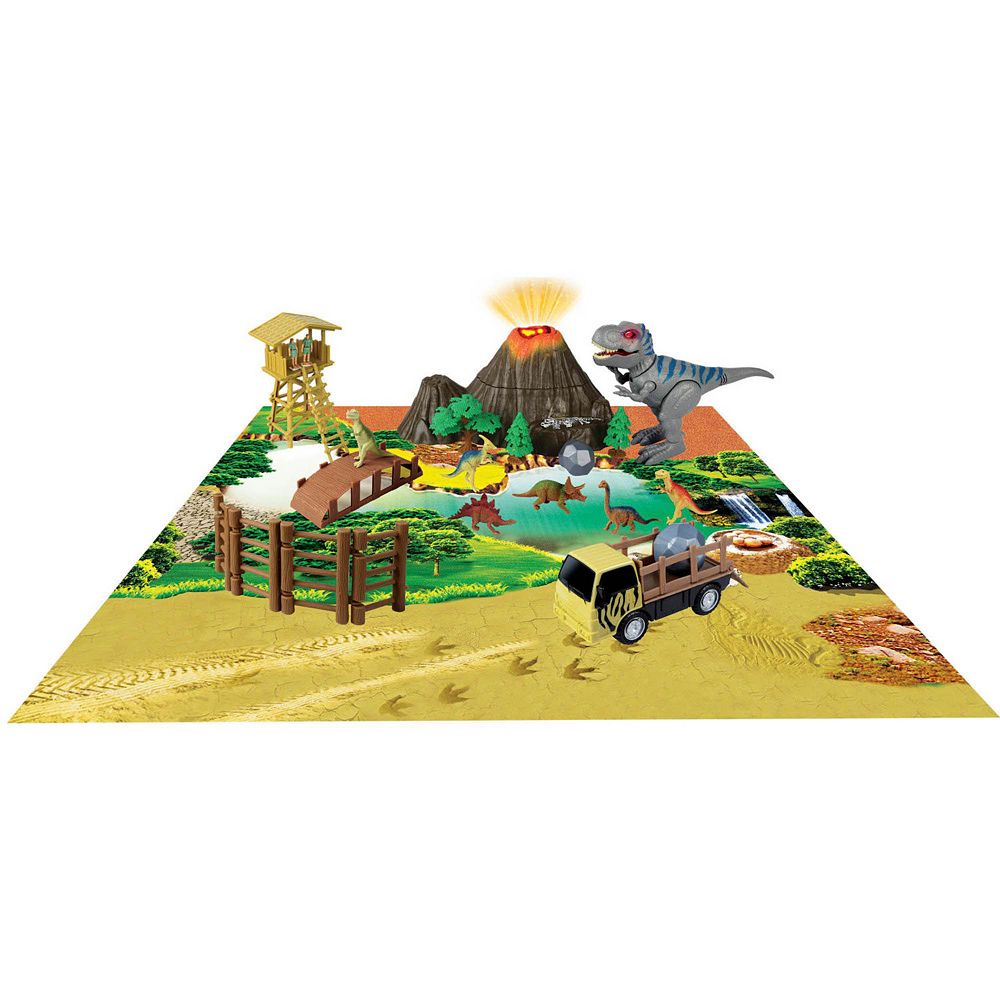 Red Box Toy Pre-Historic Times: Large Dinosaur Park with Walking T-REX