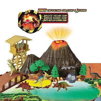 Red Box Toy Pre-Historic Times: Large Dinosaur Park with Walking T-REX