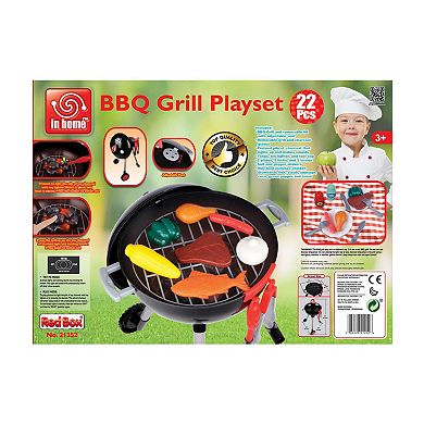 Red Box Toy Light & Sound Barbeque Grill Toy Set