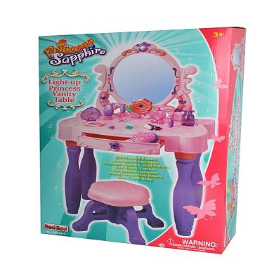 Red Box Toy Pretend Play Light-Up Princess Vanity Table