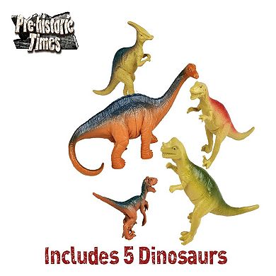 Red Box Toy Pre-Historic Times Dinosaur Park with T-Rex & Triceratops Toys