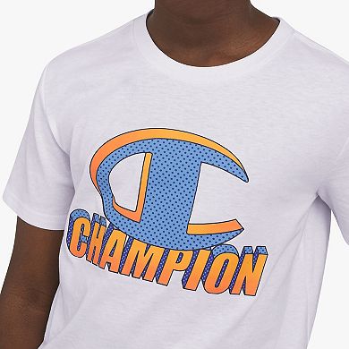 Boys 8-20 Champion® 3D Pop Art Logo Short Sleeve Graphic Tee