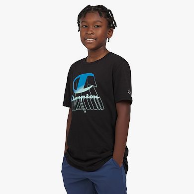 Boys 8-20 Champion® 3D Logo Short Sleeve Graphic Tee