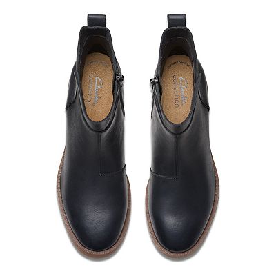 Clarks Lileigh Charm - Botines Para Mujer En Piel Aceitosa Bronceada, Talla 7.5 US (38.5 EU), Color Marrón Claro