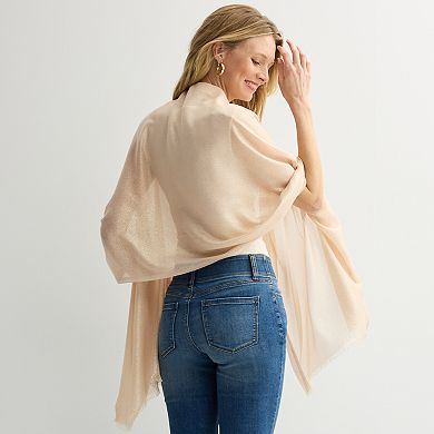 Women's Nine West Solid Shimmer Wrap