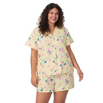 Plus Size Draper James 2 pc Short Sleeve Notch Pajama Top & Pajama Shorts Set
