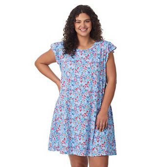 Plus Size Draper James Ruffle Sleepshirt
