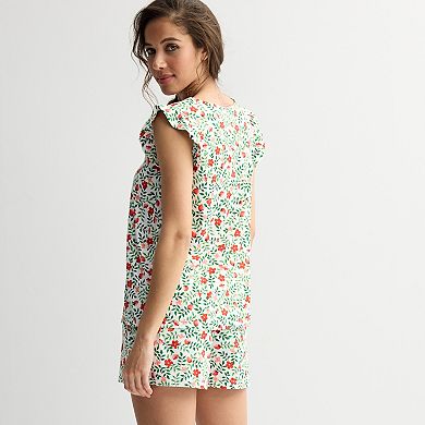 Women's Draper James 2-pc. Pajama Tank Top & Pajama Shorts Set