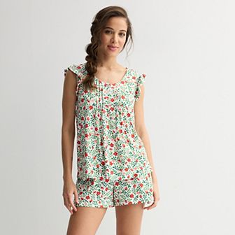 Women's Draper James 2 pc Pajama Tank Top & Pajama Shorts Set